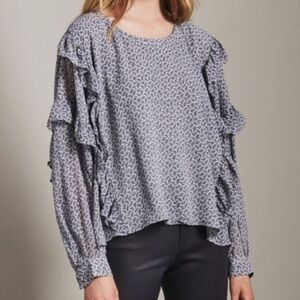 AG Adriano Goldschmied Bijou Ruffle Blouse